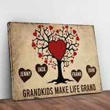Grandkids Make Life Grand Sign - Tailored Canvases - Flyclothing LLC