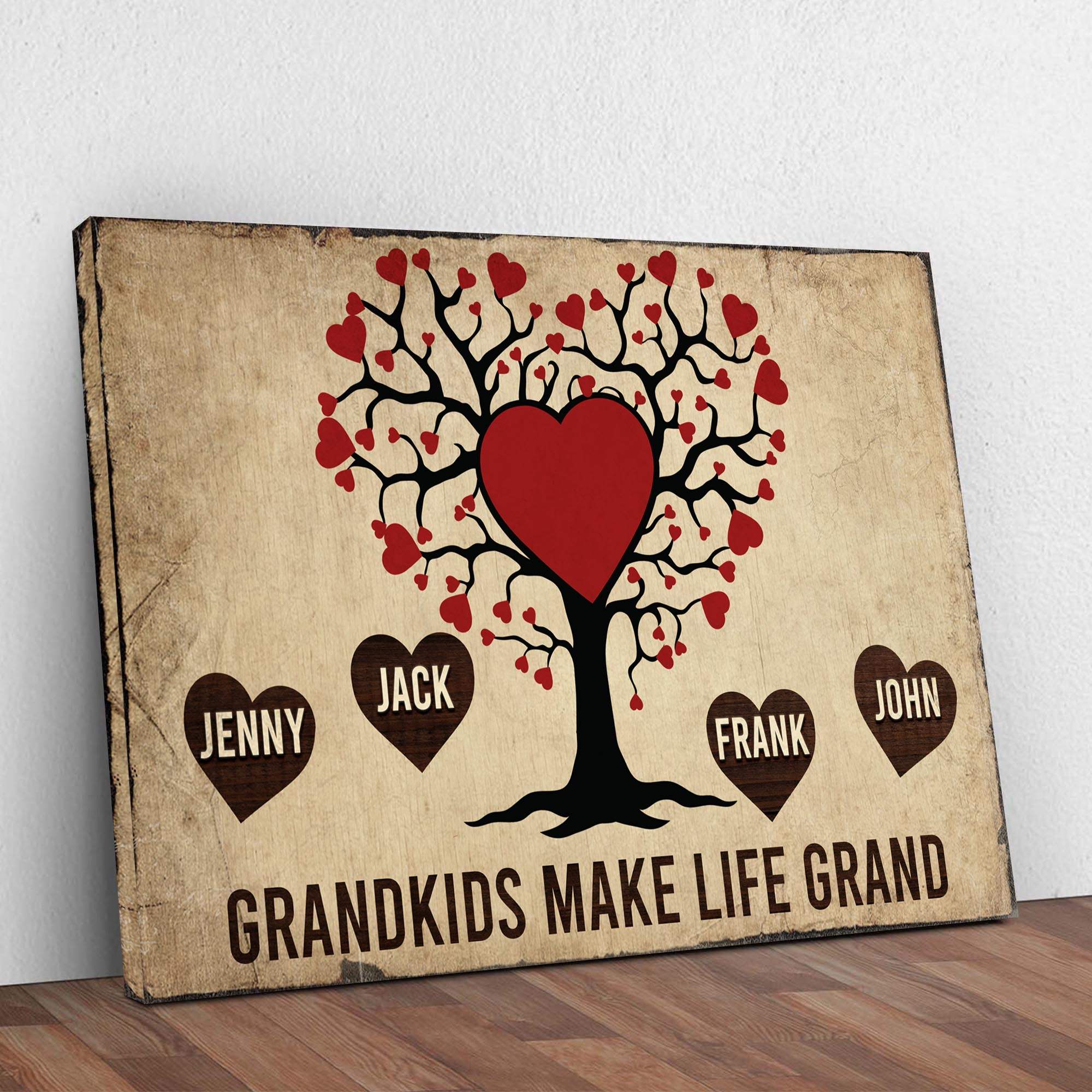 Grandkids Make Life Grand Sign - Tailored Canvases - Flyclothing LLC