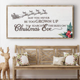Christmas Eve Farmhouse Sign - Tailored Canvases - Flyclothing LLC