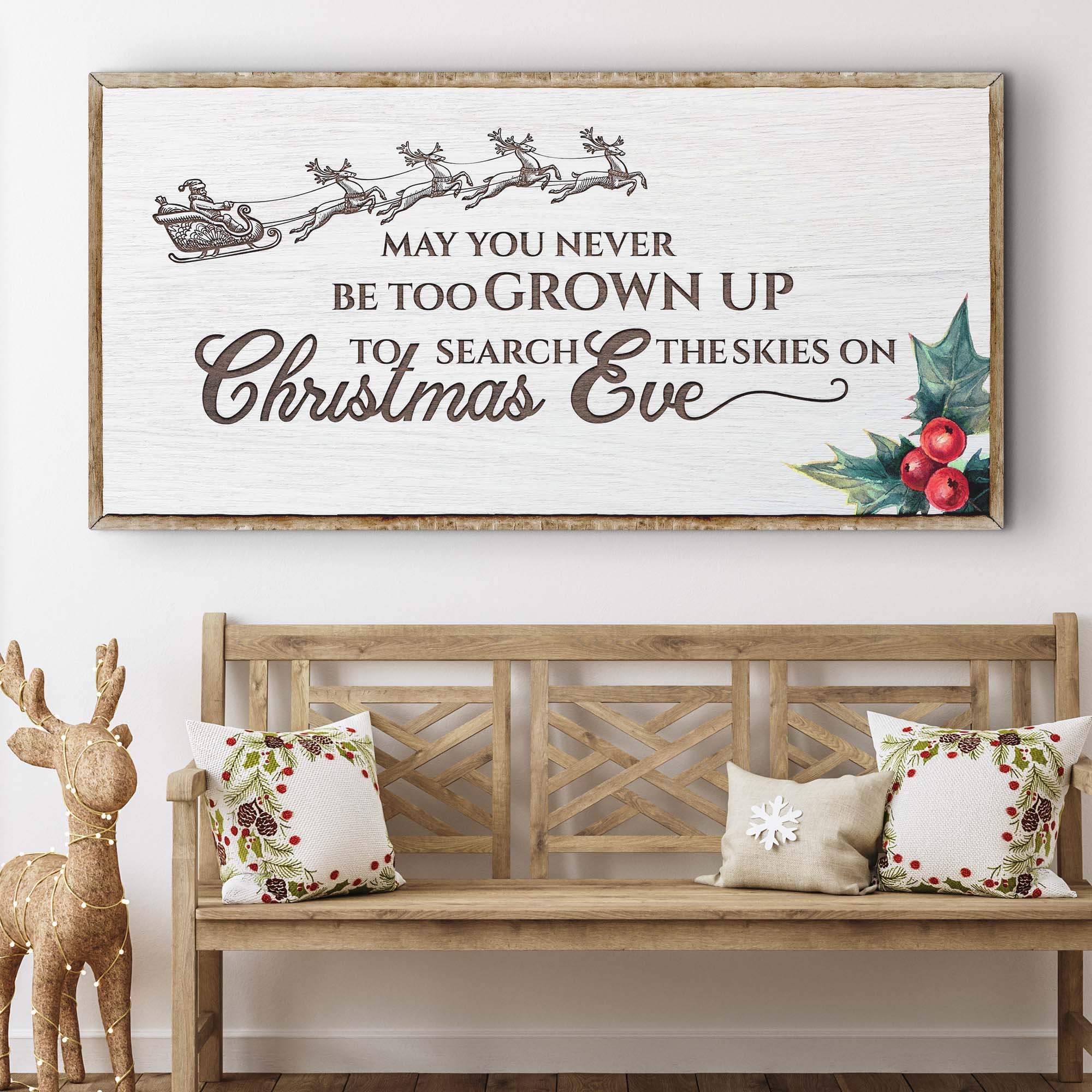 Christmas Eve Farmhouse Sign - Tailored Canvases - Flyclothing LLC