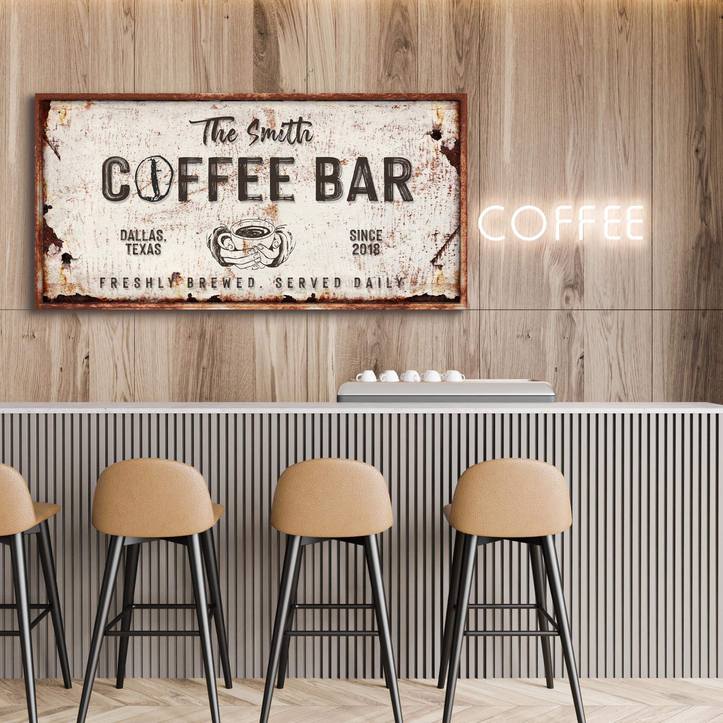 Coffee Bar Sign IV - Tailored Canvases - Flyclothing LLC
