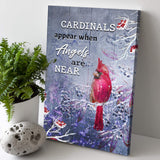 Cardinals Appear When Angels Are Near Sign III - Tailored Canvases - Flyclothing LLC