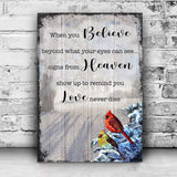 Signs From Heaven That Love Never Dies Sign II - Tailored Canvases - Flyclothing LLC