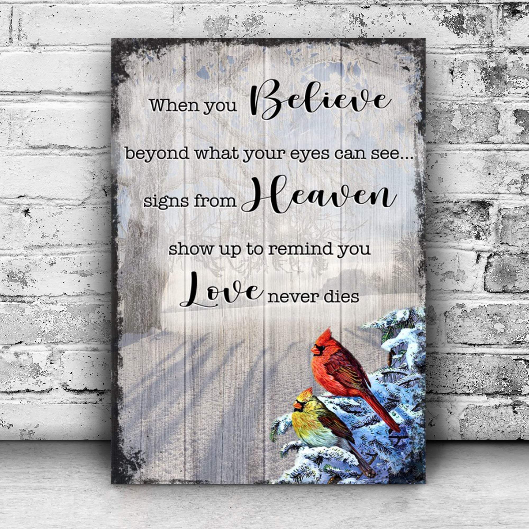 Signs From Heaven That Love Never Dies Sign II - Tailored Canvases - Flyclothing LLC