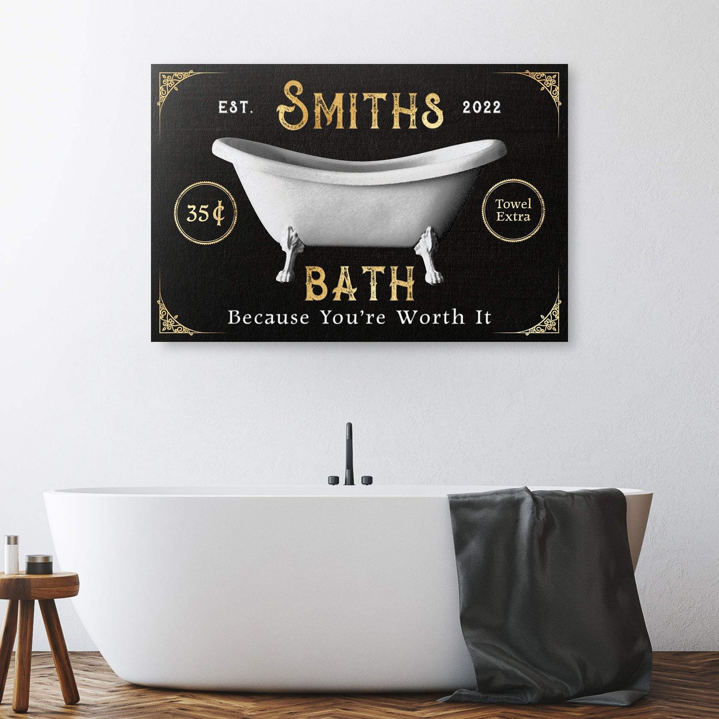 Family Bath Sign II - Tailored Canvases - Flyclothing LLC
