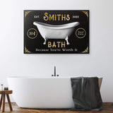 Family Bath Sign II - Tailored Canvases - Flyclothing LLC