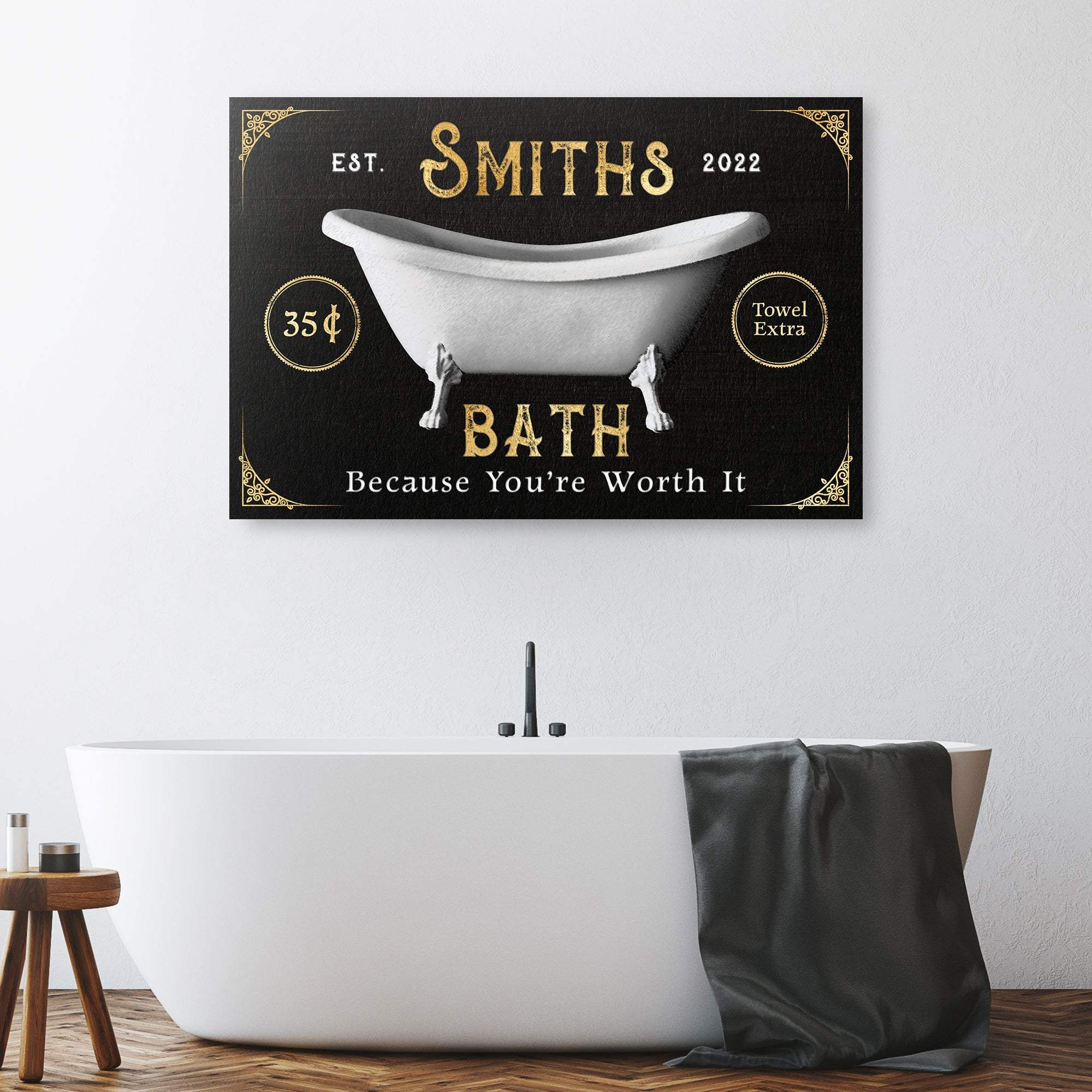 Family Bath Sign II - Tailored Canvases - Flyclothing LLC