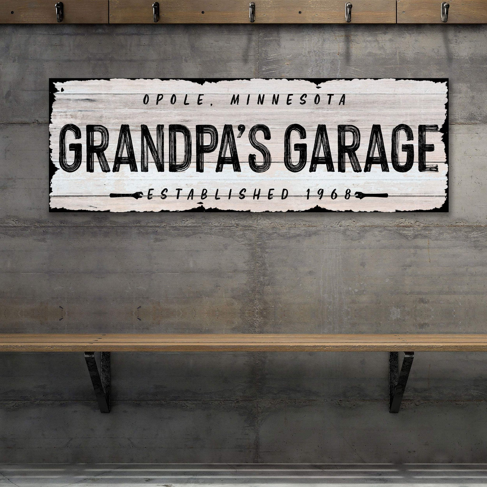 Grandpa Garage Sign II - Tailored Canvases - Flyclothing LLC