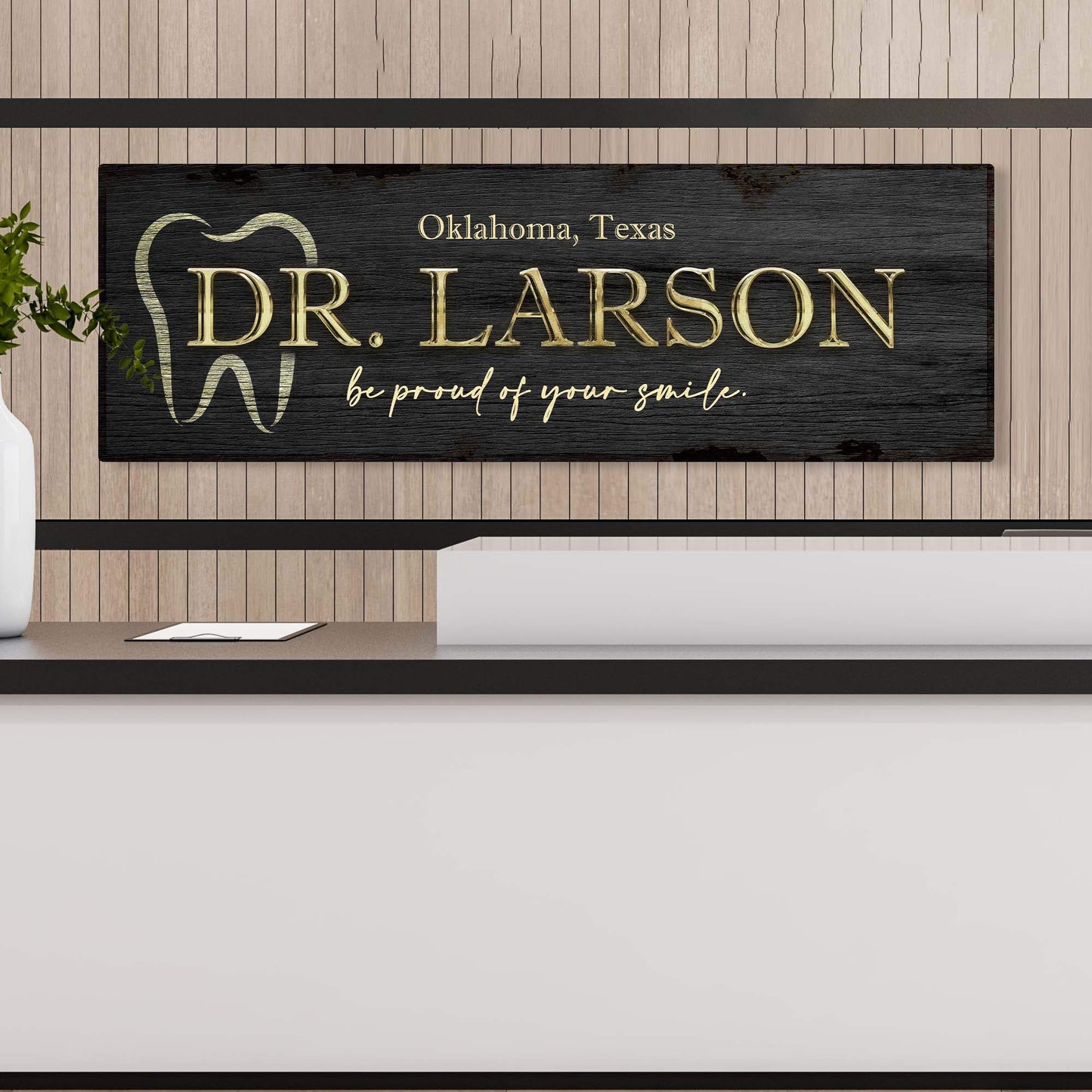Dentist Name Sign - Tailored Canvases - Flyclothing LLC