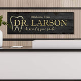 Dentist Name Sign - Tailored Canvases - Flyclothing LLC