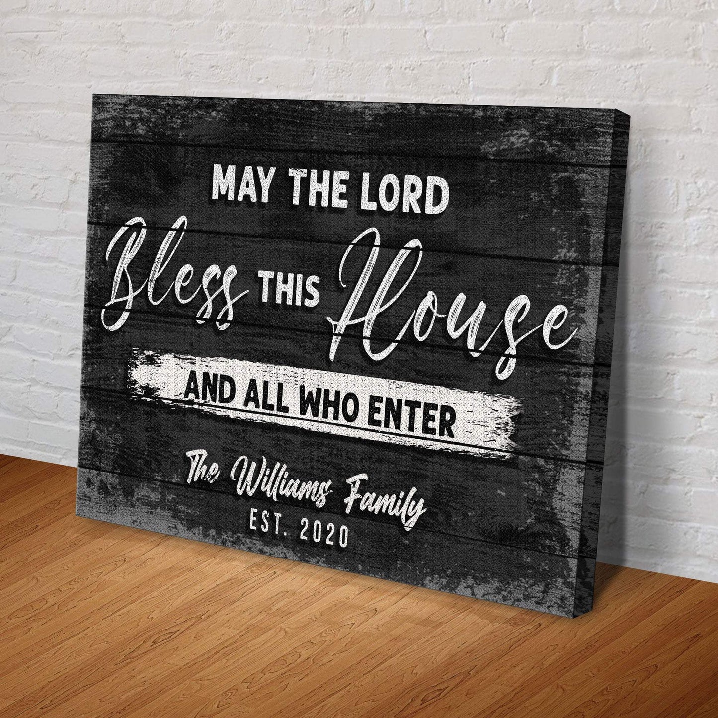 May The Lord Bless This House And All Who Enter Sign - Tailored Canvases - Flyclothing LLC