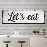 Let's Eat Sign - Tailored Canvases - Flyclothing LLC