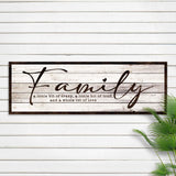 A Little Bit Of Crazy, Loud, And A Whole Lot Of Love Family Sign III - Tailored Canvases - Flyclothing LLC