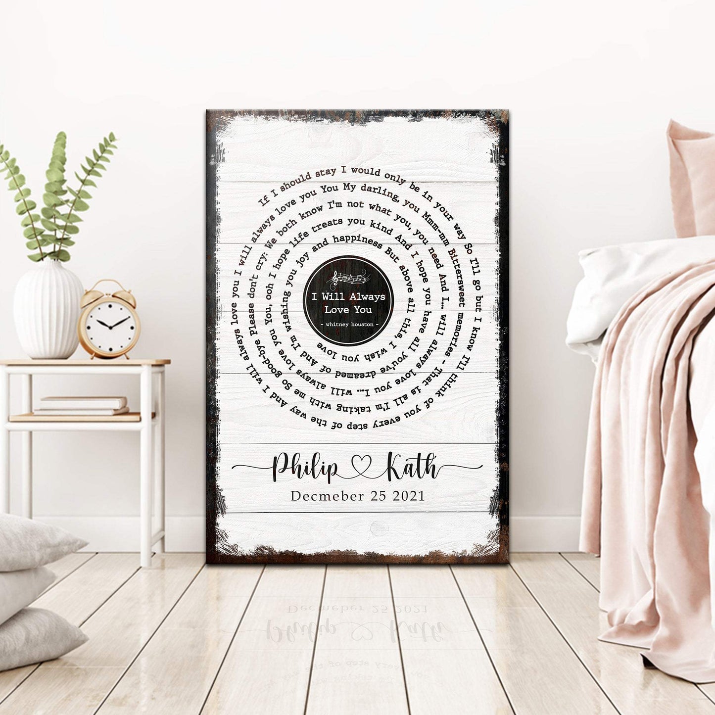 Song Lyrics Sign - Tailored Canvases - Flyclothing LLC