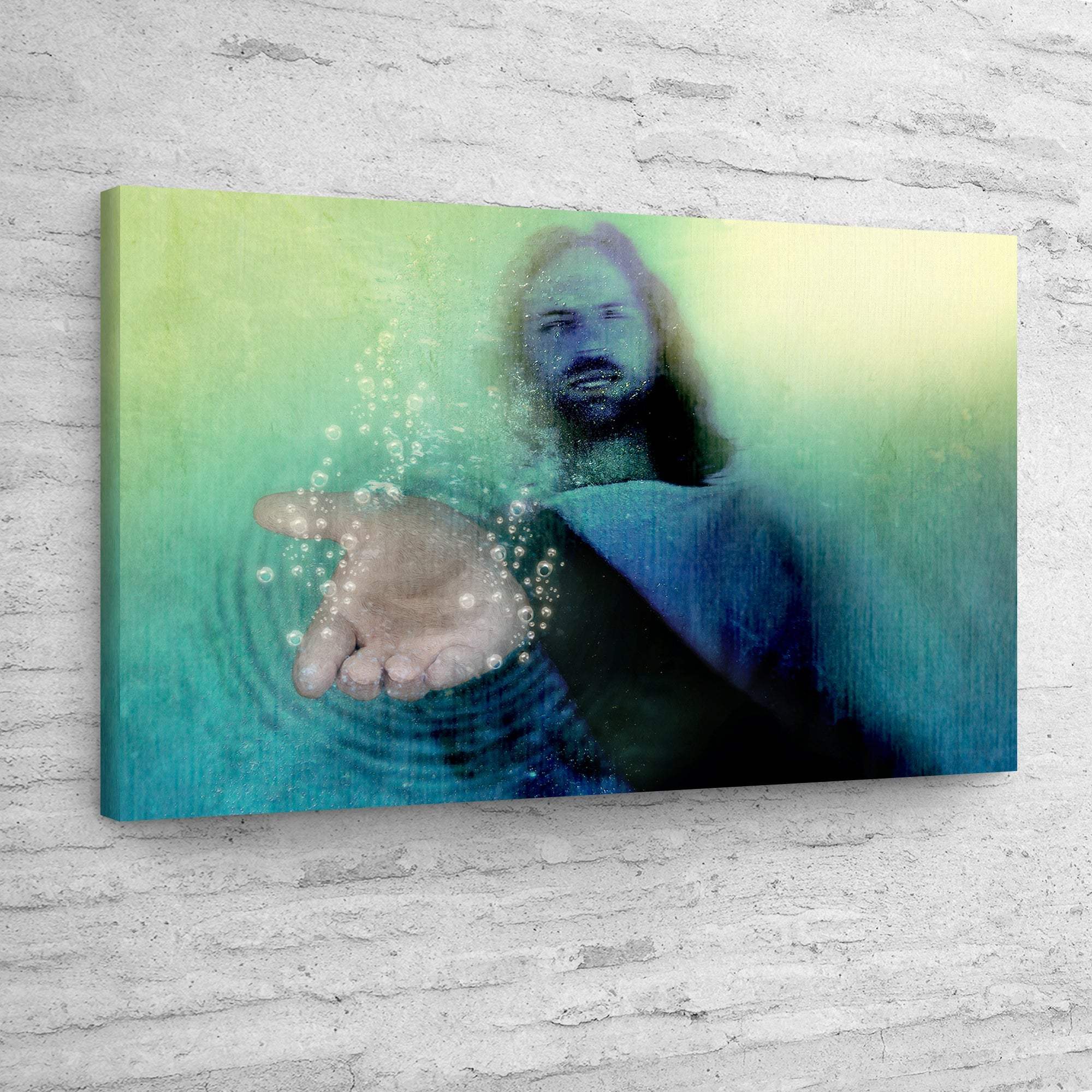 Walk With Jesus In Faith Canvas Wall Art - Tailored Canvases - Flyclothing LLC