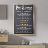 Best Bathroom In The City Sign II - Tailored Canvases - Flyclothing LLC