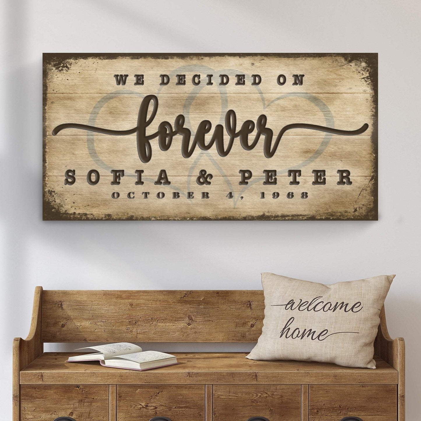We Decided On Forever Sign II - Tailored Canvases - Flyclothing LLC