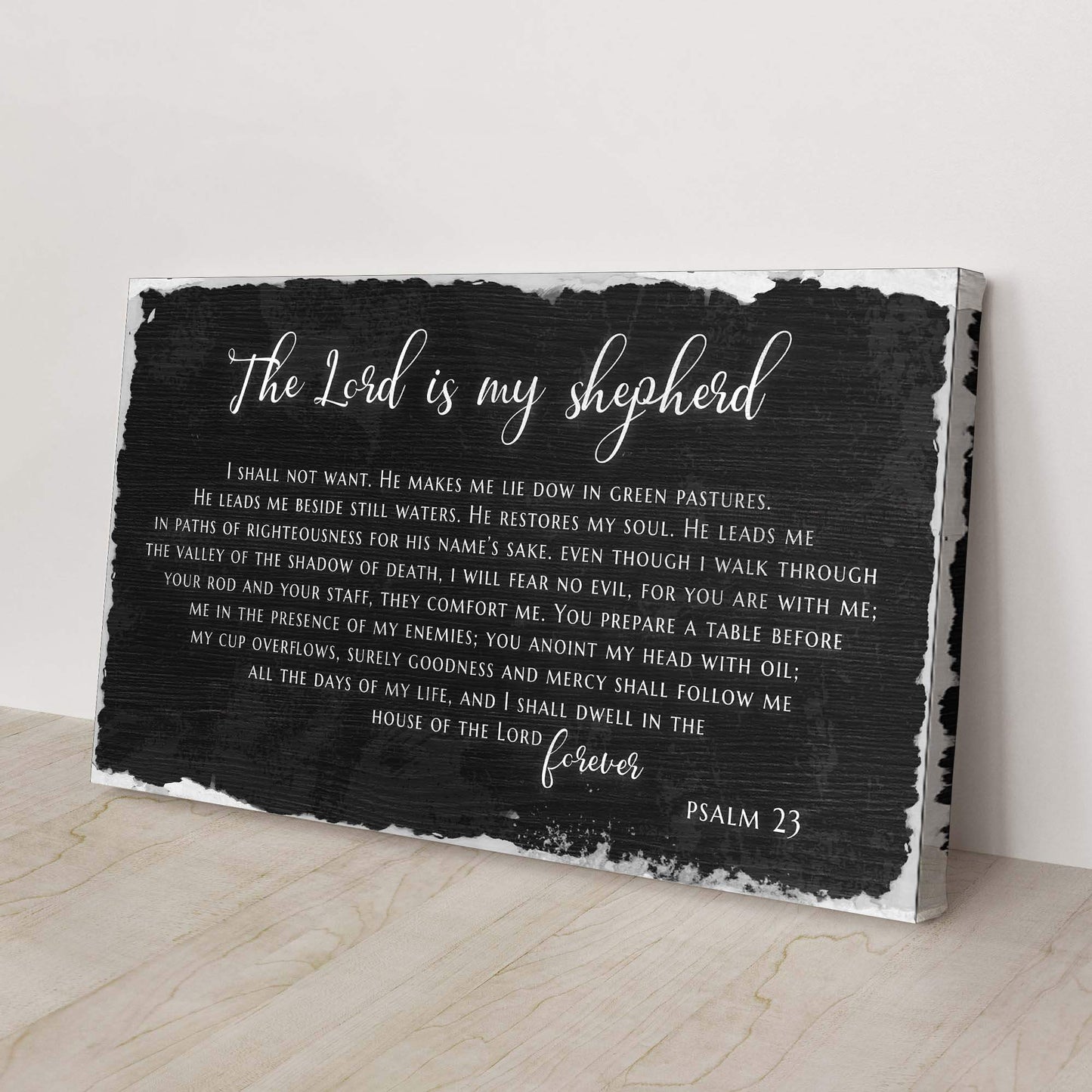 Psalm 23 - The Lord Is My Shepherd Sign IV - Tailored Canvases - Flyclothing LLC