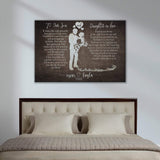 To My Son and Daughter In Law Sign - Tailored Canvases - Flyclothing LLC