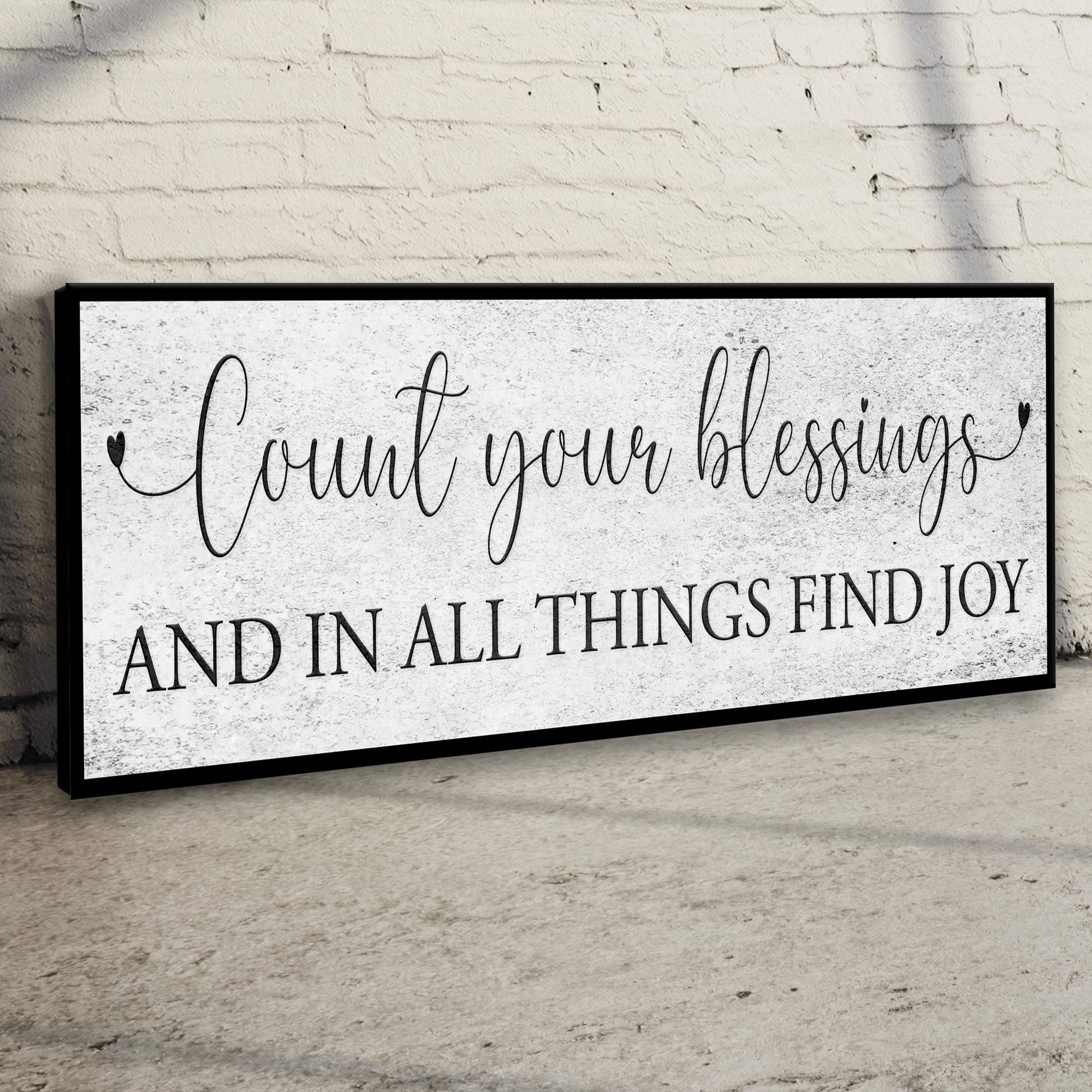 Count Your Blessings Sign III - Tailored Canvases - Flyclothing LLC