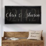 Wedding Date Sign - Tailored Canvases - Flyclothing LLC