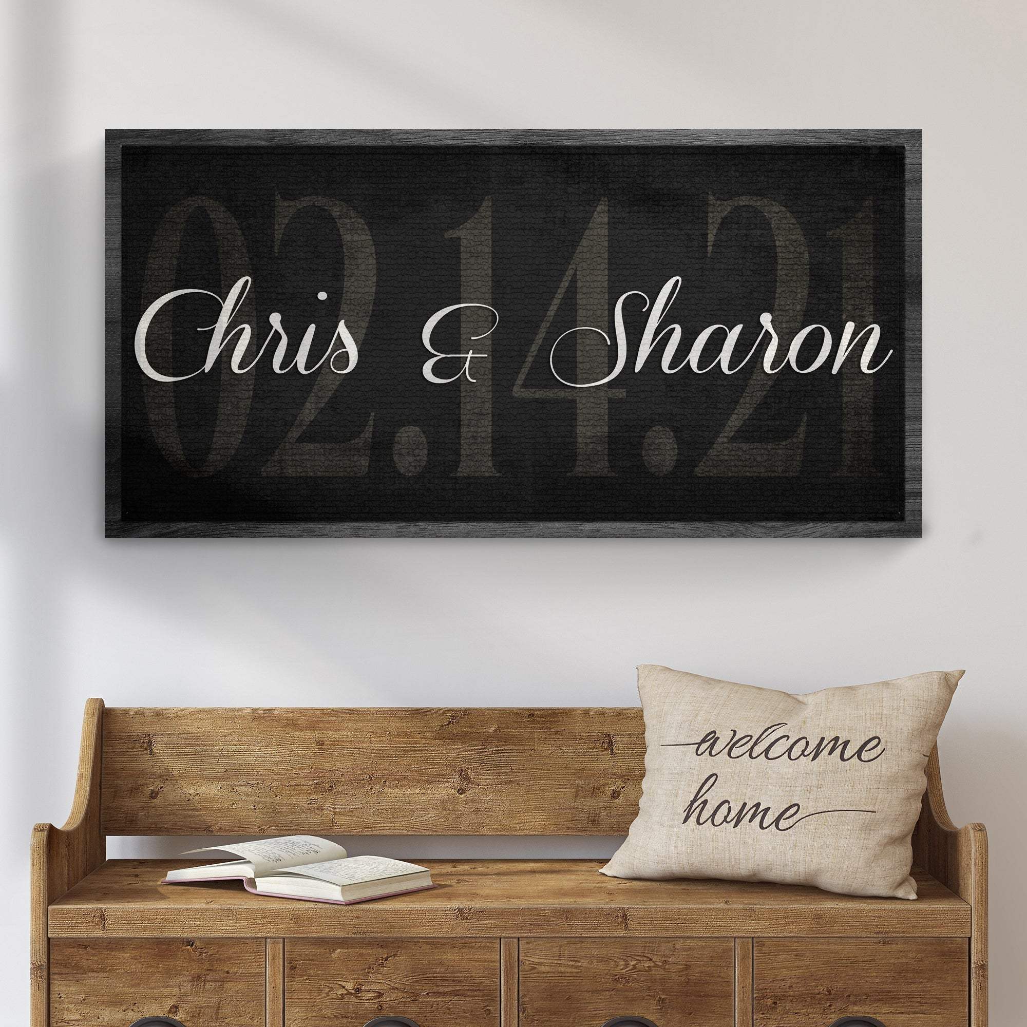 Wedding Date Sign - Tailored Canvases - Flyclothing LLC