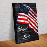 Psalm 33:12 - Blessed Is The Nation Sign - Tailored Canvases - Flyclothing LLC