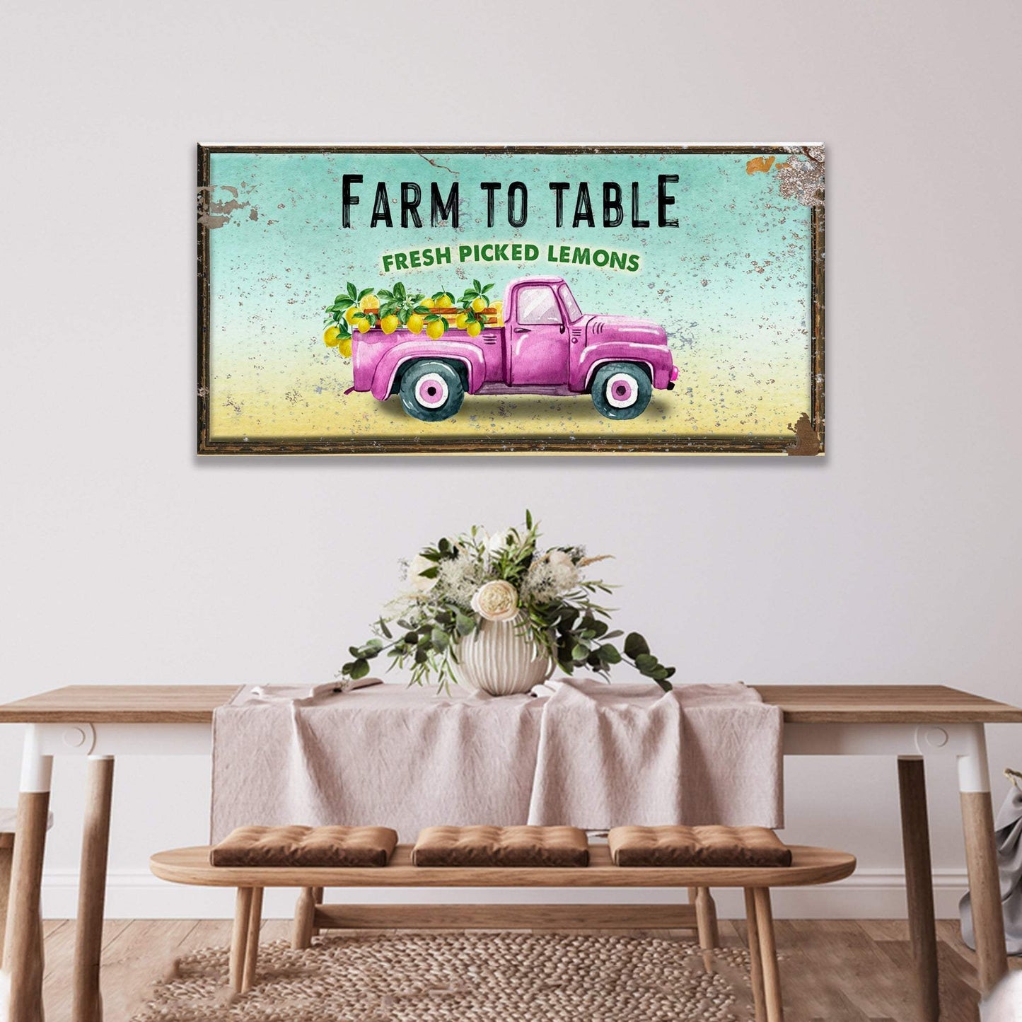 Life And Lemons Sign - Tailored Canvases - Flyclothing LLC