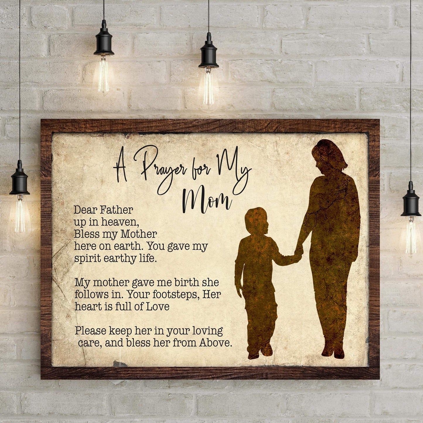 A Prayer For My Mom Mother's Day Gift Sign - Tailored Canvases - Flyclothing LLC