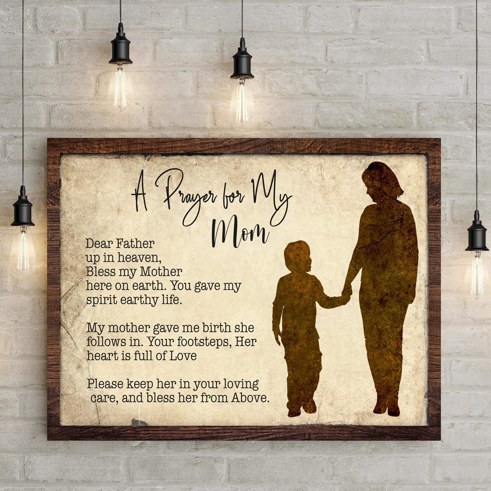 A Prayer For My Mom Mother's Day Gift Sign - Tailored Canvases - Flyclothing LLC