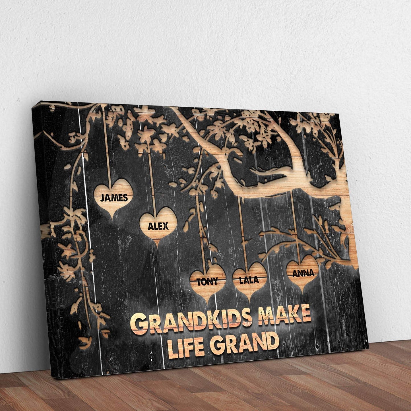 Grandkids Make Life Grand Sign II - Tailored Canvases - Flyclothing LLC