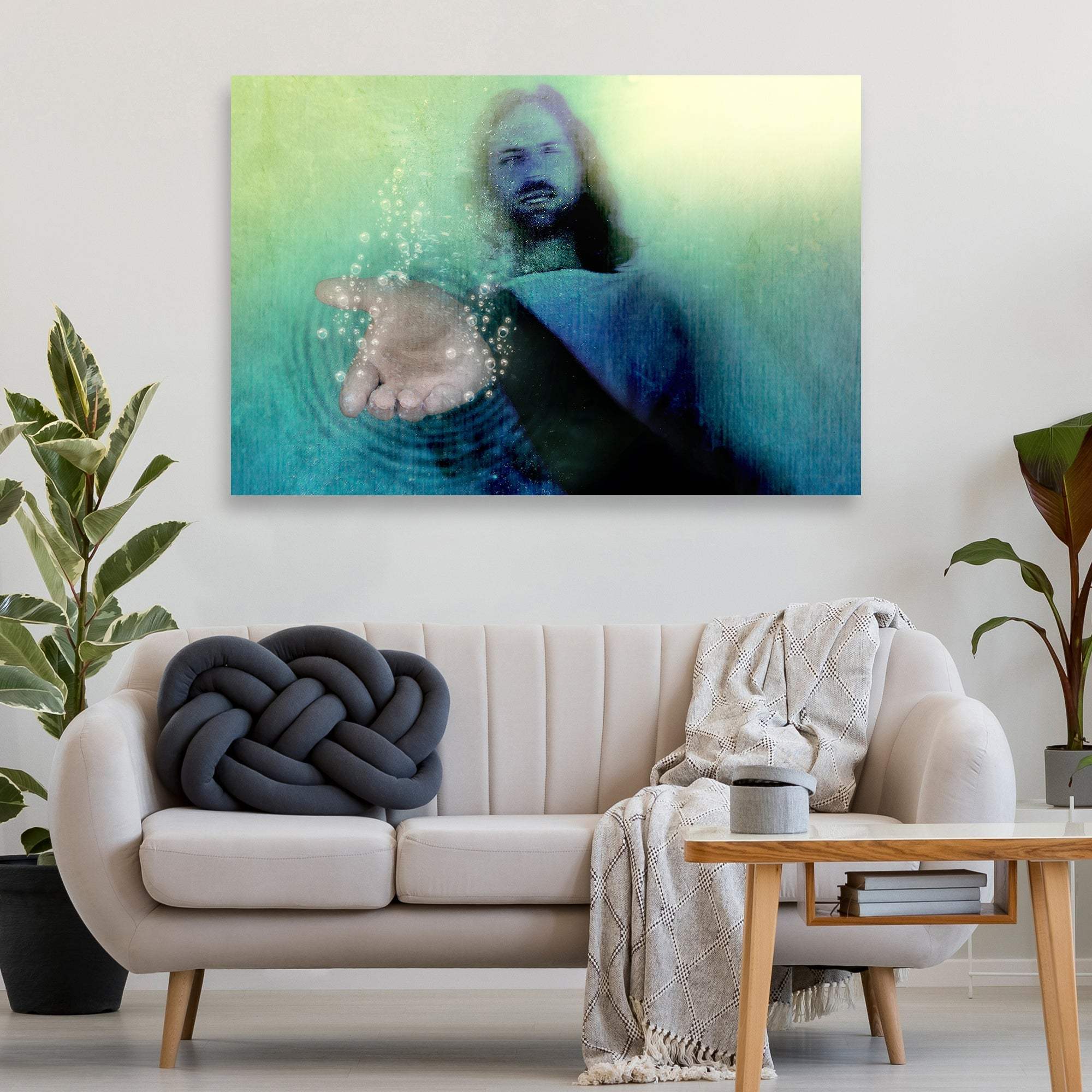 Walk With Jesus In Faith Canvas Wall Art - Tailored Canvases - Flyclothing LLC