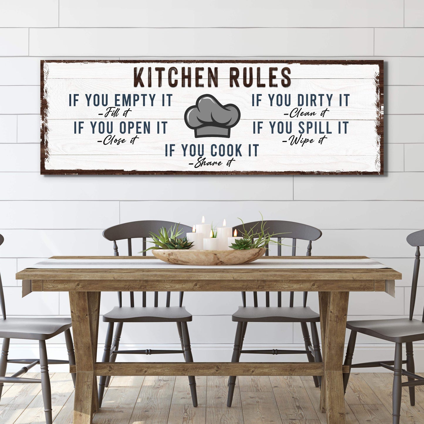 If You Cook It, Share It Kitchen Rules Sign - Tailored Canvases - Flyclothing LLC