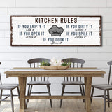 If You Cook It, Share It Kitchen Rules Sign - Tailored Canvases - Flyclothing LLC