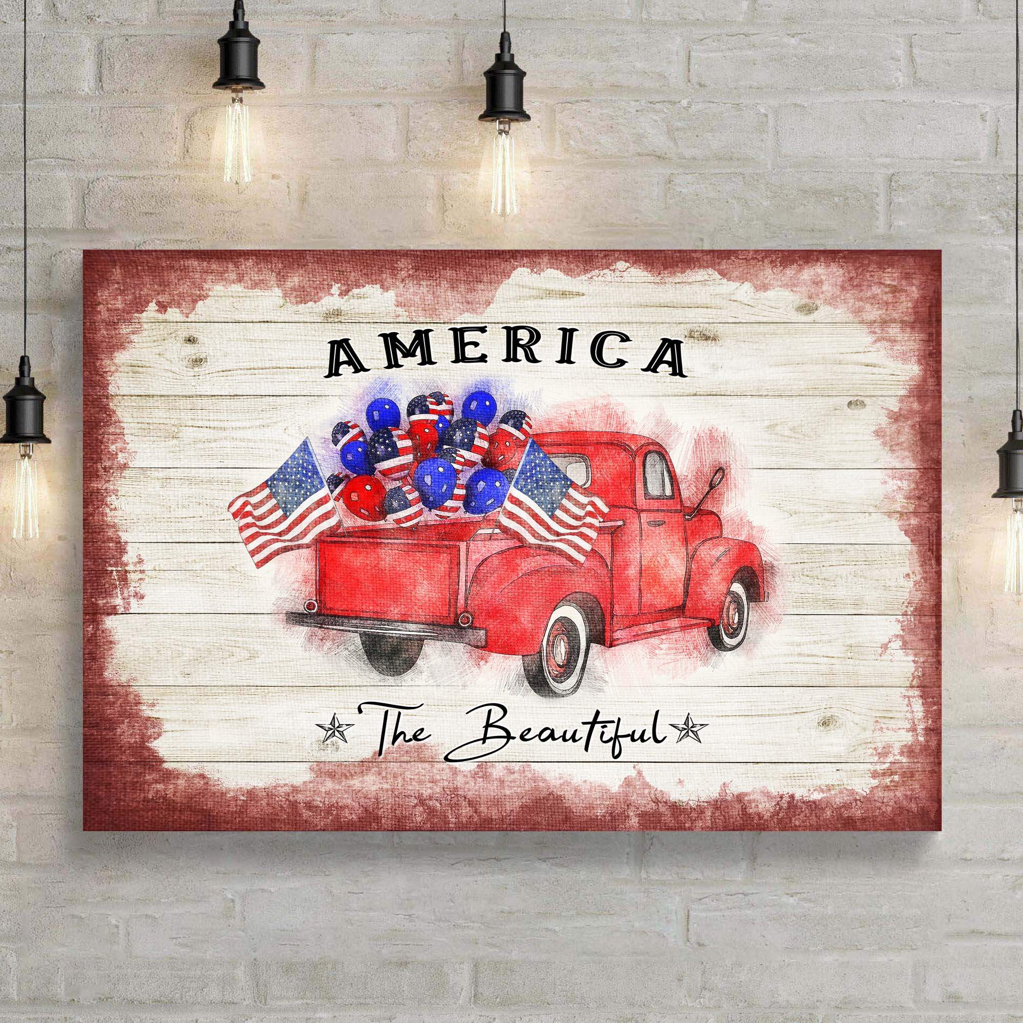 America The Beautiful Sign II - Tailored Canvases - Flyclothing LLC