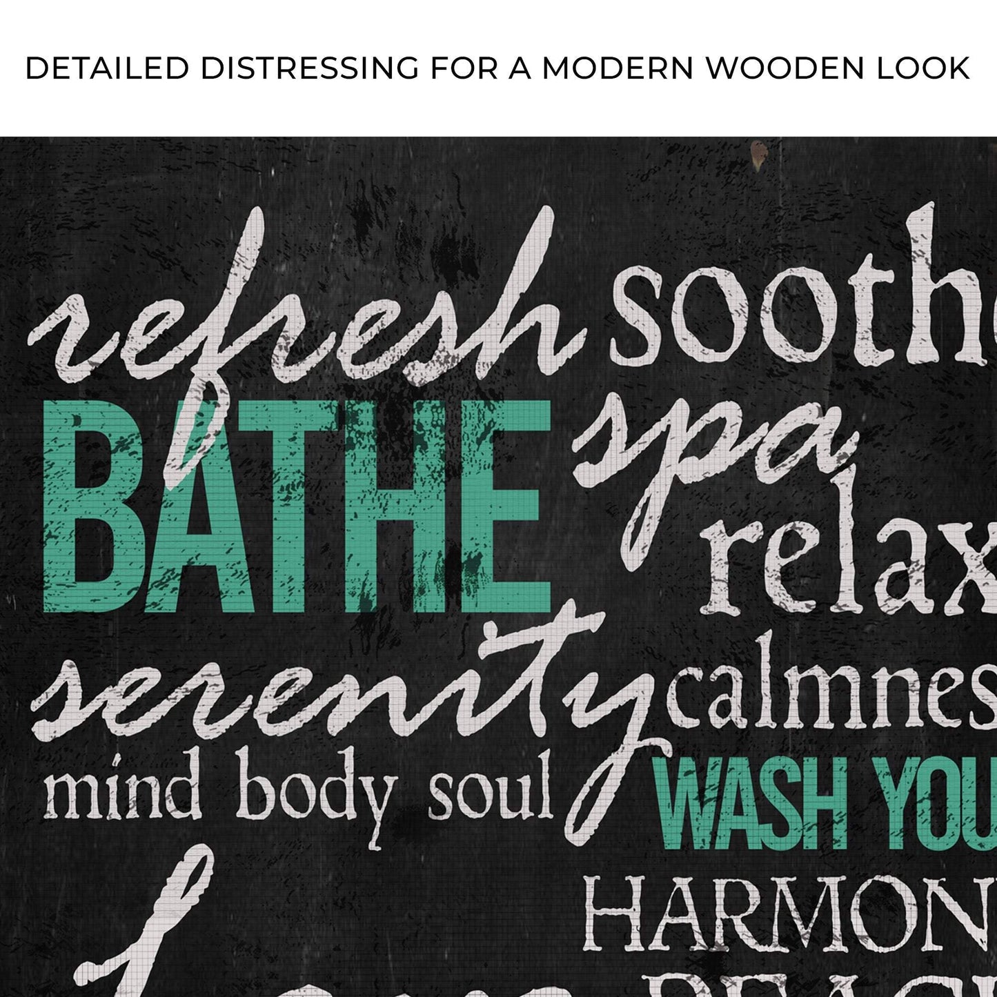 Refresh Soothe Bathe Bathroom Sign - Tailored Canvases - Flyclothing LLC