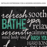 Refresh Soothe Bathe Bathroom Sign - Tailored Canvases - Flyclothing LLC