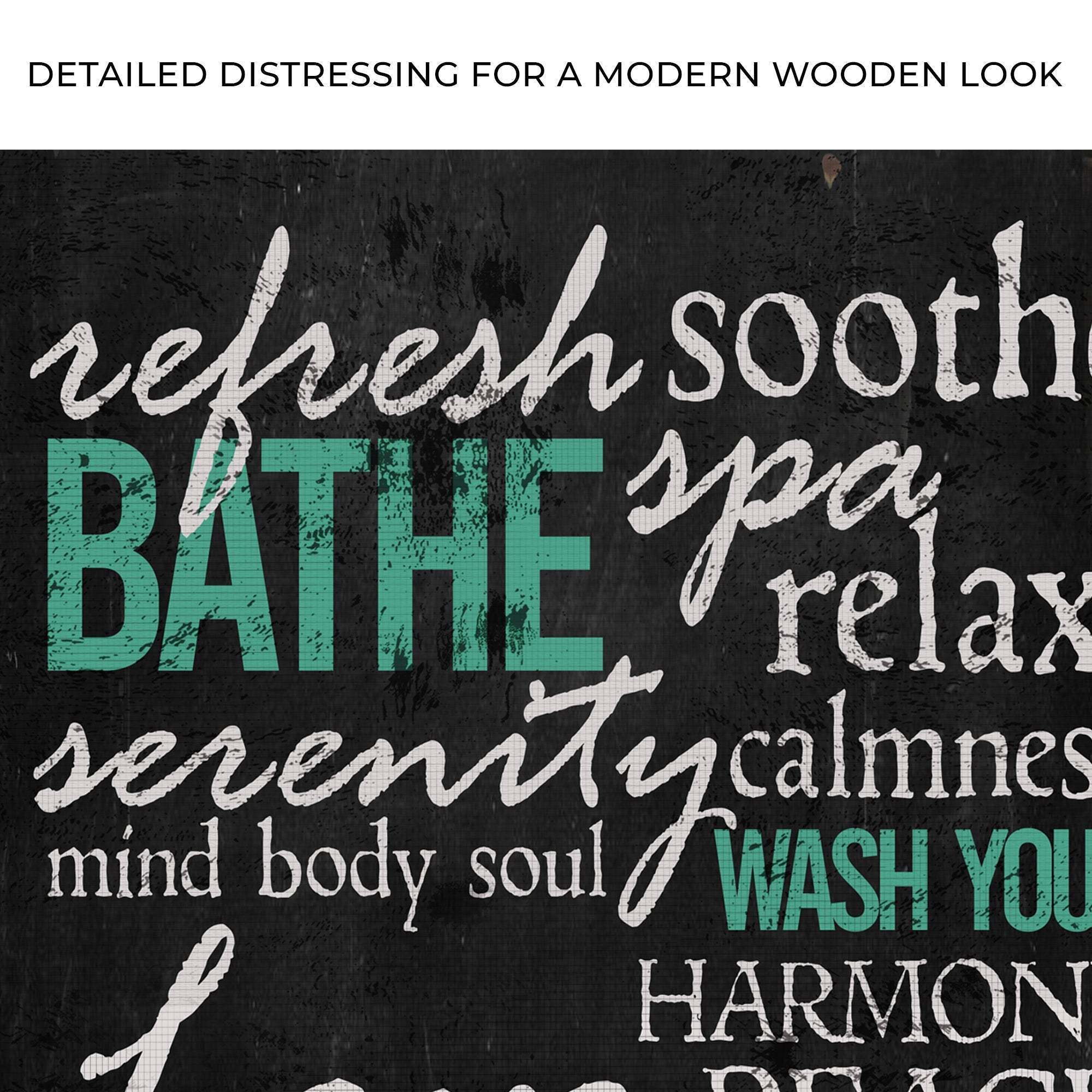 Refresh Soothe Bathe Bathroom Sign - Tailored Canvases - Flyclothing LLC