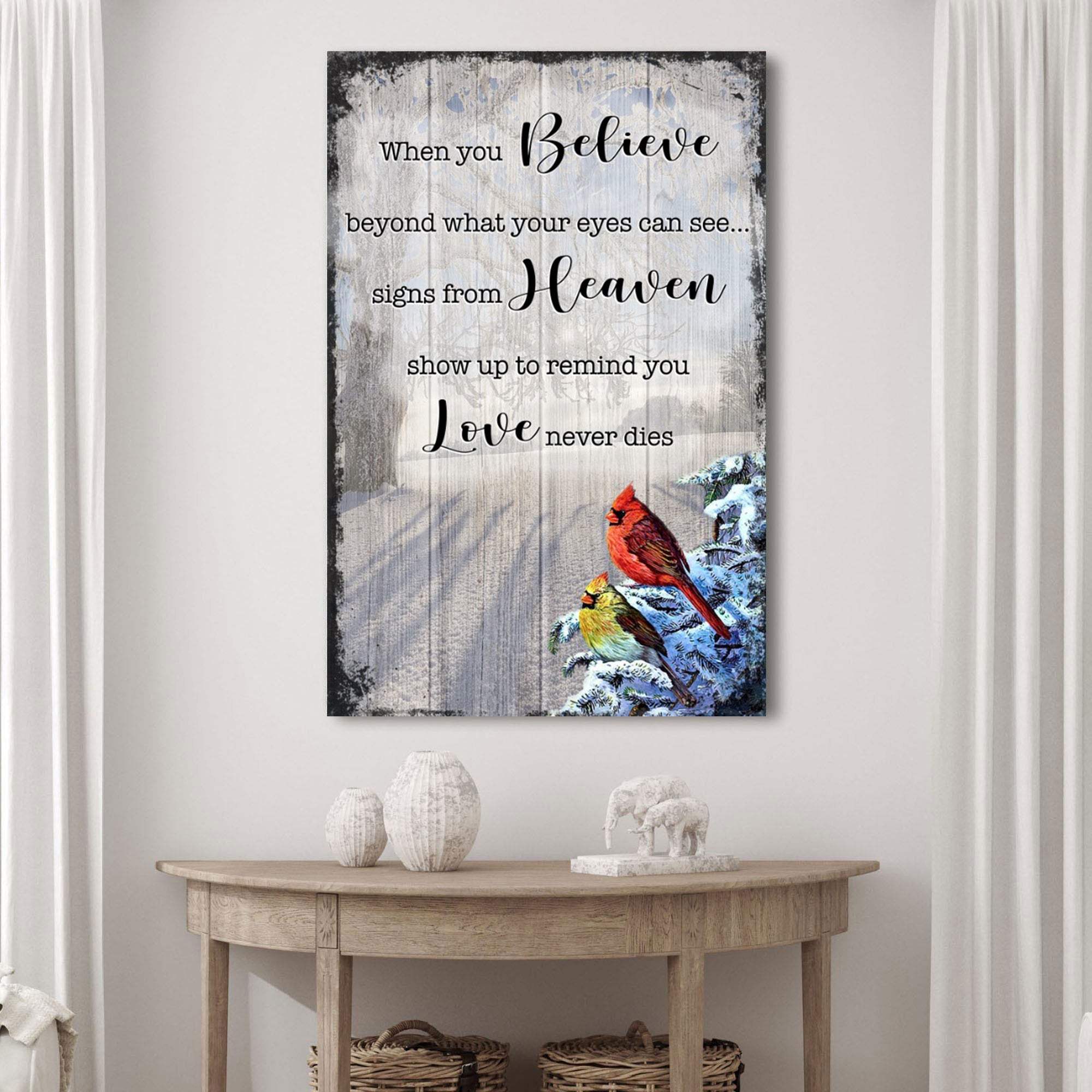 Signs From Heaven That Love Never Dies Sign II - Tailored Canvases - Flyclothing LLC
