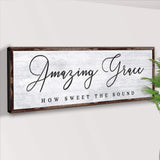 Amazing Grace How Sweet The Sound Sign - Tailored Canvases - Flyclothing LLC