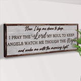 Now I Lay Me Down To Sleep Sign - Tailored Canvases - Flyclothing LLC