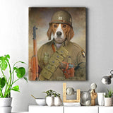 Pet Beagle Military Dog Sign - Tailored Canvases - Flyclothing LLC
