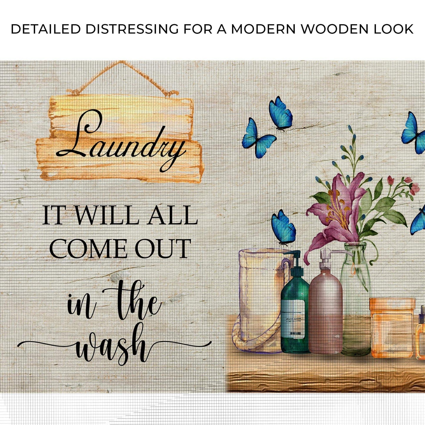 It Will All Come Out In The Wash Laundry Sign - Tailored Canvases - Flyclothing LLC