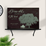 Grow Old Along With Me, The Best Is Yet To Be Sign - Tailored Canvases - Flyclothing LLC