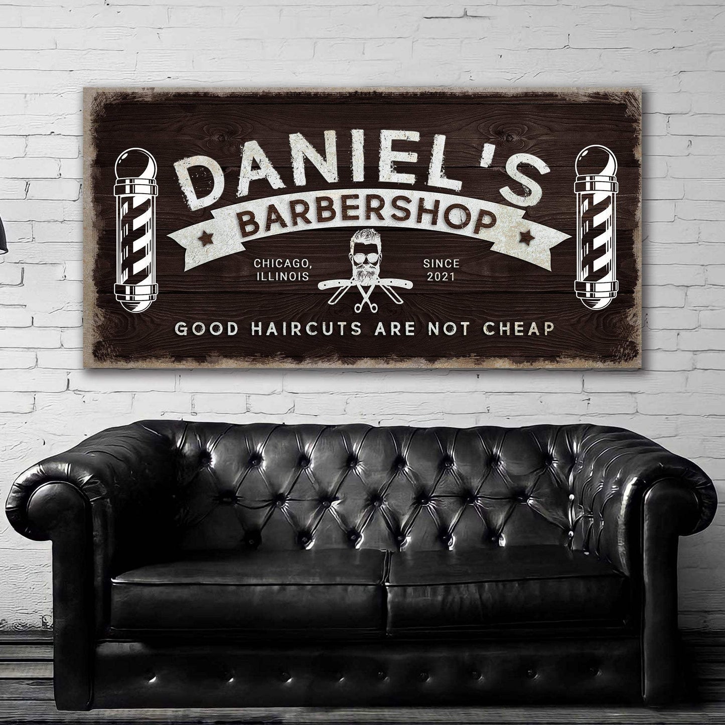 Barbershop Sign - Tailored Canvases - Flyclothing LLC