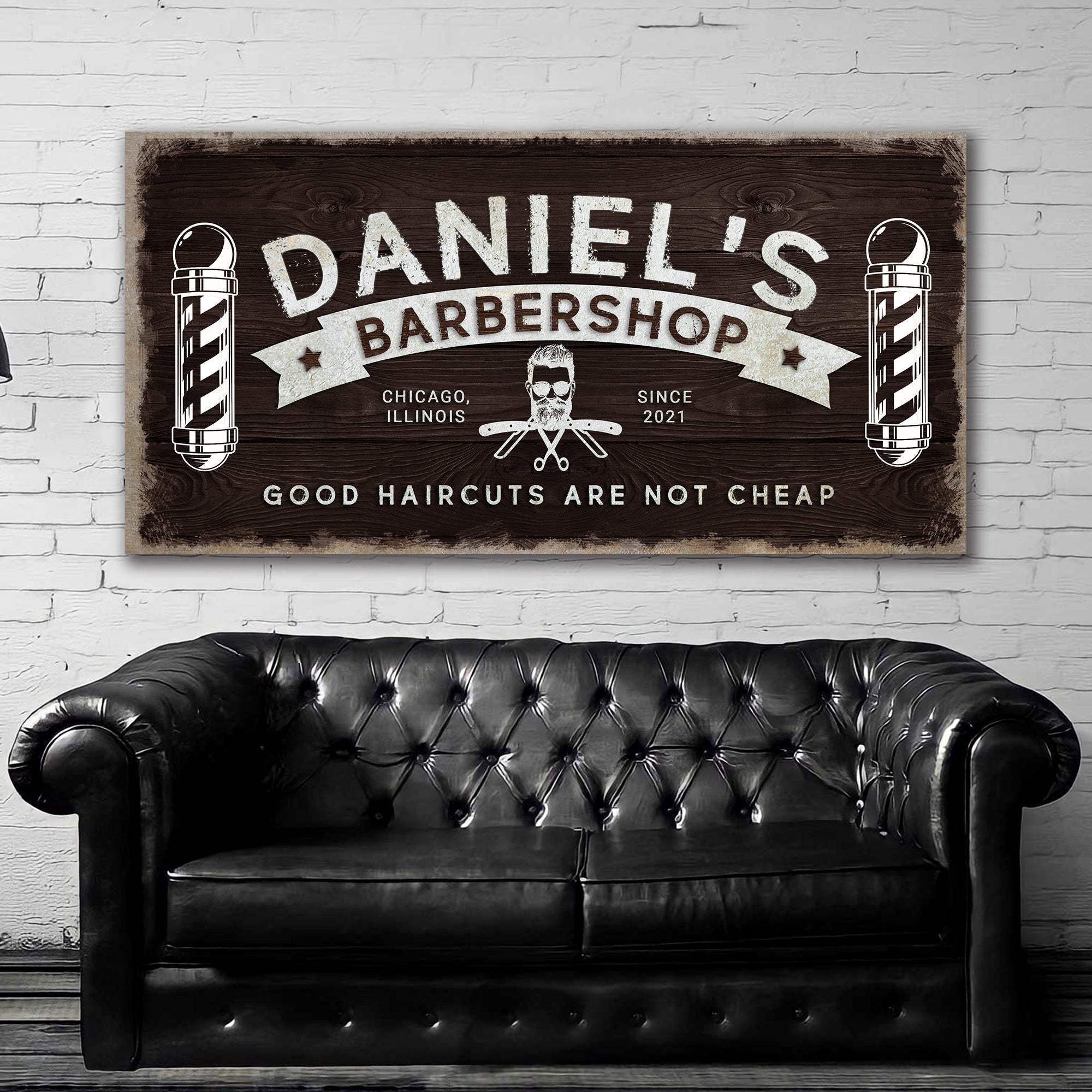 Barbershop Sign - Tailored Canvases - Flyclothing LLC