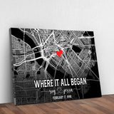Couple Street Map Sign - Tailored Canvases - Flyclothing LLC