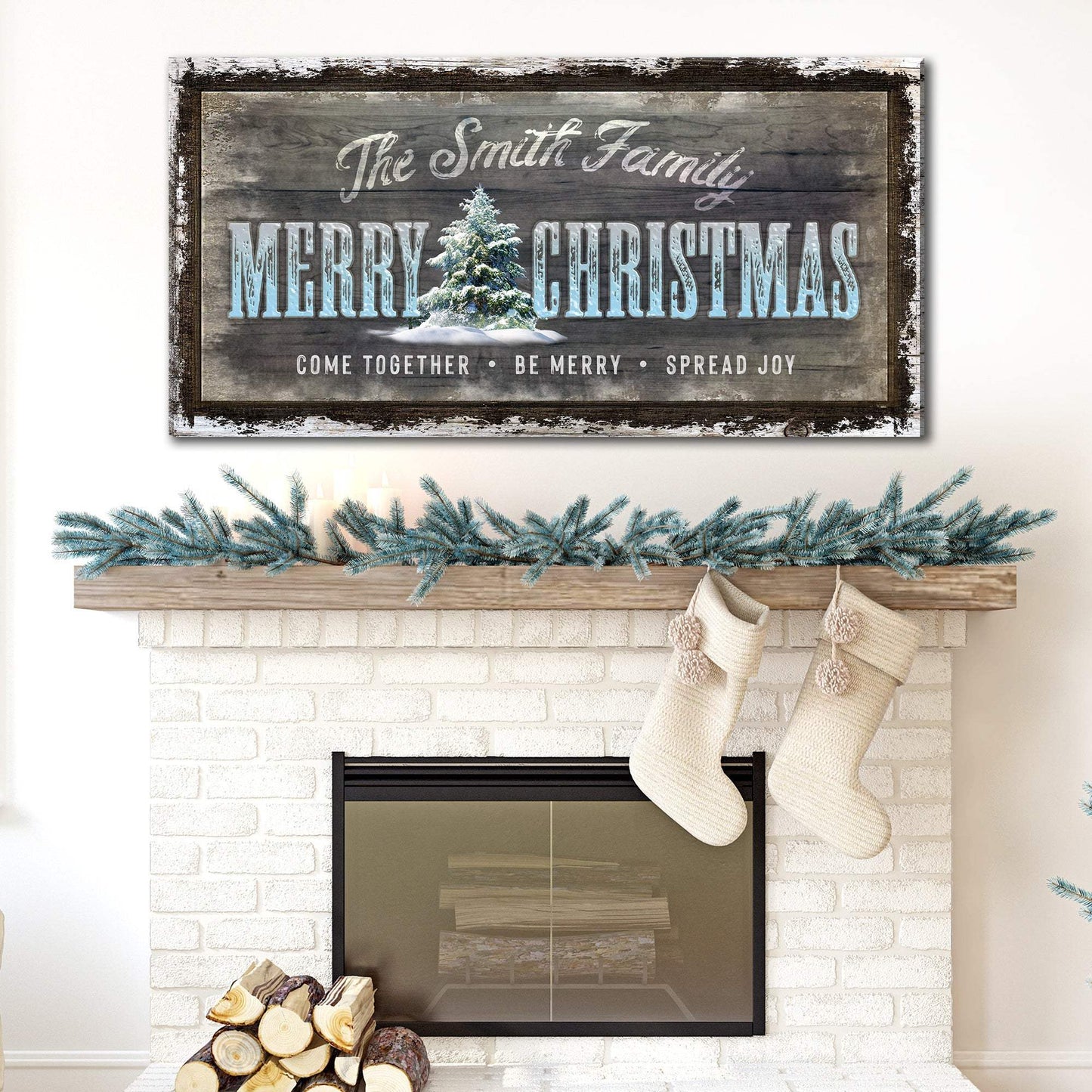 Merry Christmas Sign - Tailored Canvases - Flyclothing LLC