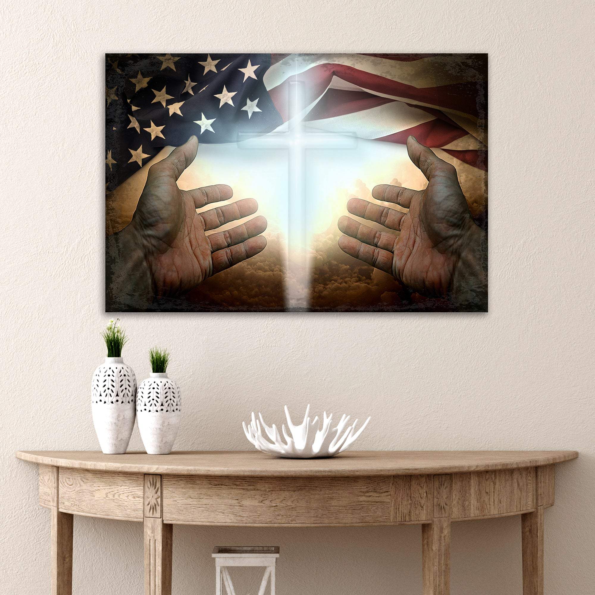 American Faith Canvas Wall Art - Tailored Canvases - Flyclothing LLC