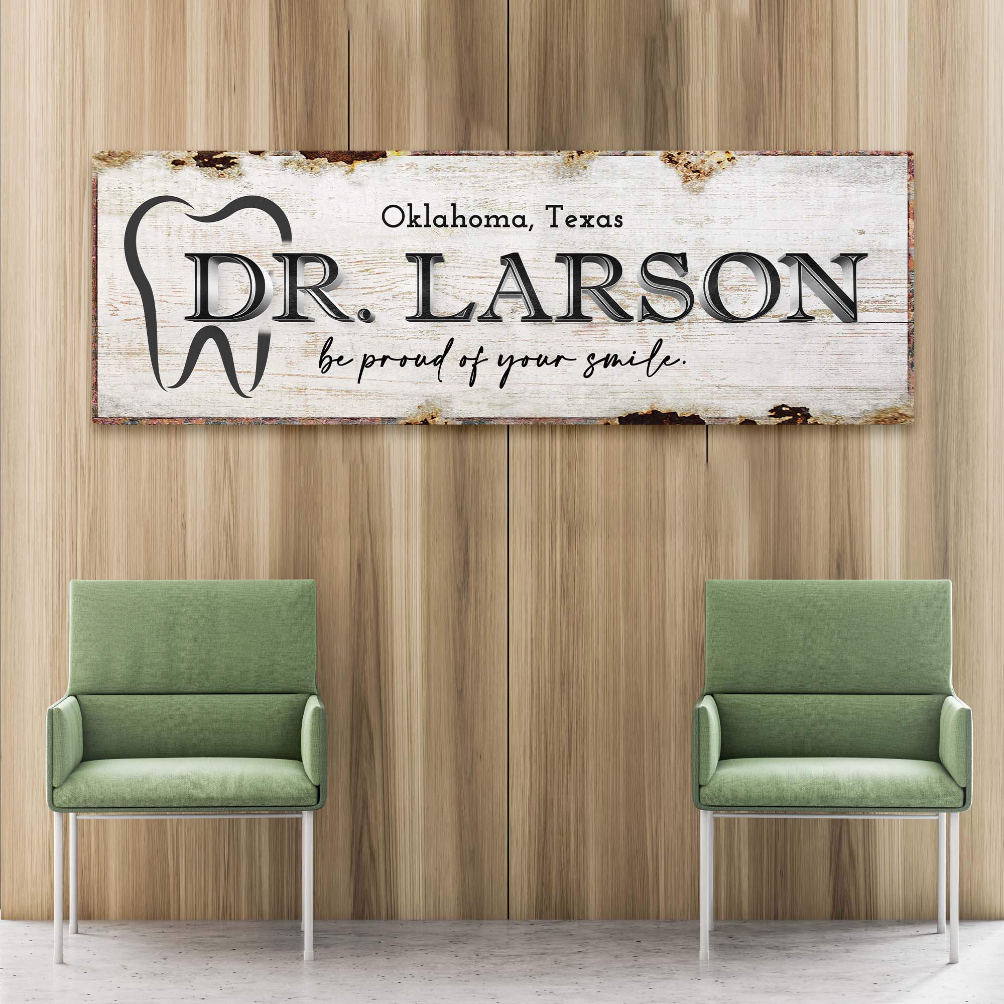 Dentist Name Sign - Tailored Canvases - Flyclothing LLC